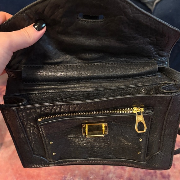 Tory Burch Black Textured Crossbody Bag - Picture 3 of 4